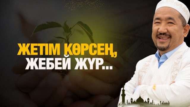 Жетім көрсең, жебей жүр...