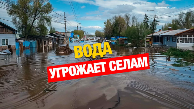 Паводки создали искусственное озеро