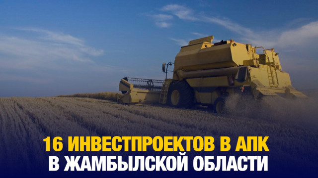 В Жамбылской области реализуются 16 инвестпроектов в АПК