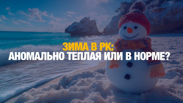 Зима в РК: аномально теплая или в норме?