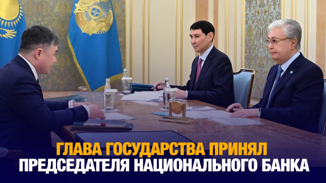 Глава государства принял председателя Национального банка Т.Сулейменова