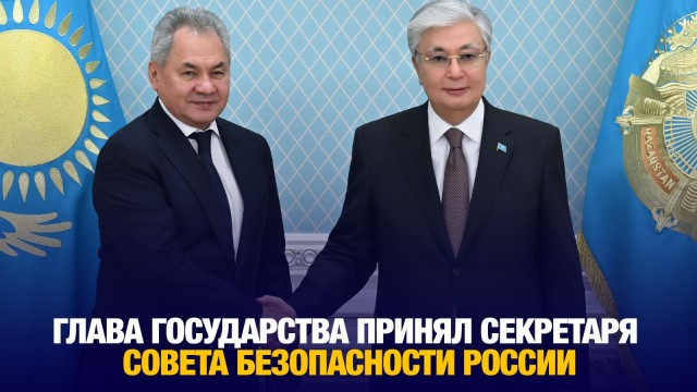 Глава государства принял секретаря Совета безопасности России