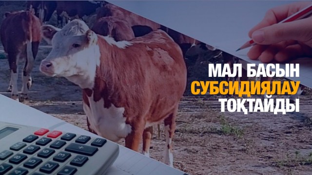 Мал басын субсидиялау тоқтайды