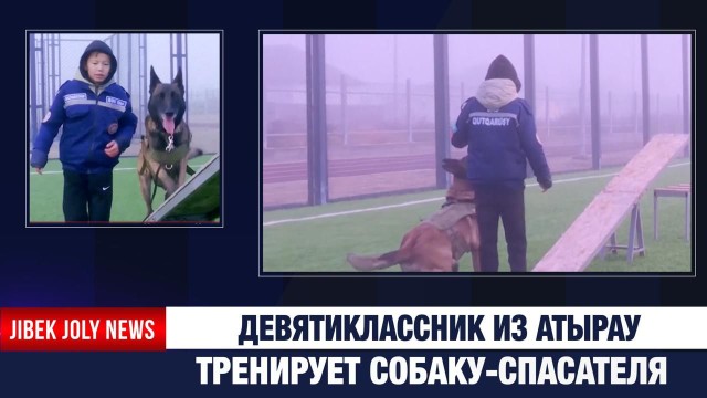 Девятиклассник из Атырау тренирует собаку-спасателя