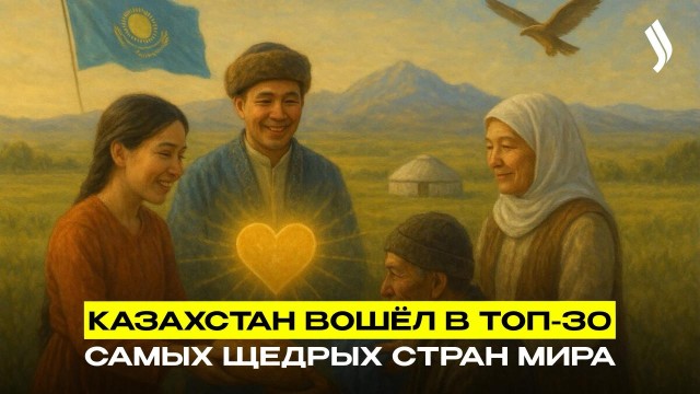Казахстан вошёл в топ-30 стран по уровню благотворительности