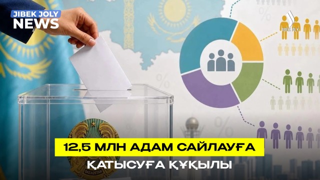 12,5 млн адам сайлауға қатысуға құқылы