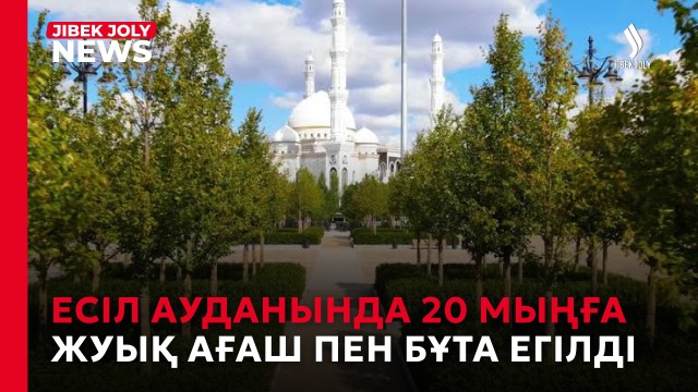 Есіл ауданында 20 мыңға жуық ағаш пен бұта егілді