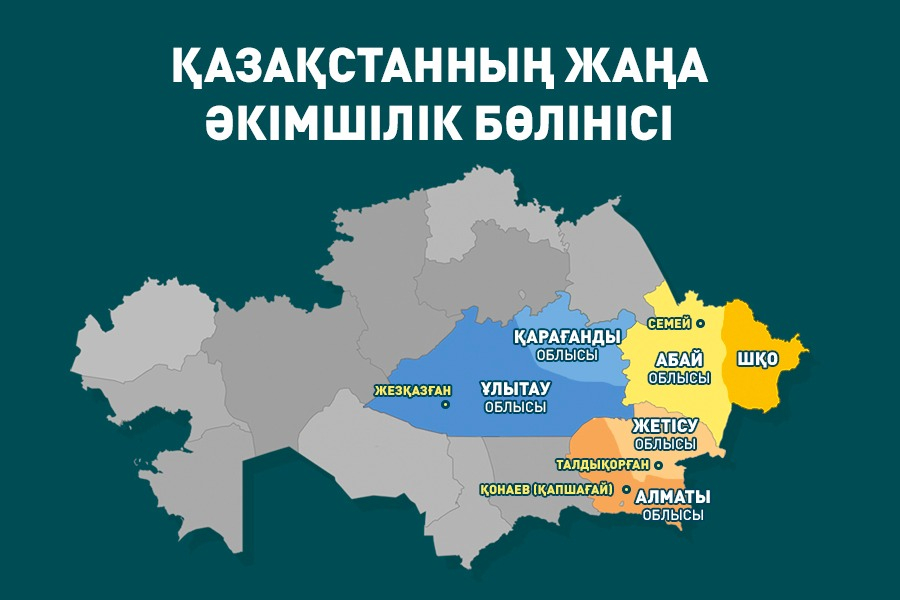 Қазақстандықтар жаңа құрылатын облыстар туралы жаңалықты қызу талқылауда