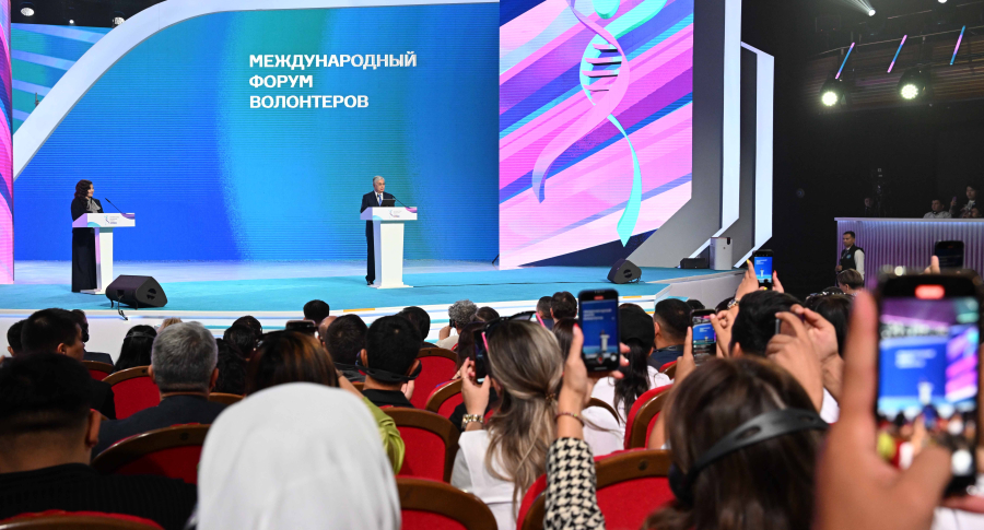 Қасым-Жомарт Тоқаев Халықаралық волонтерлер форумына қатысты