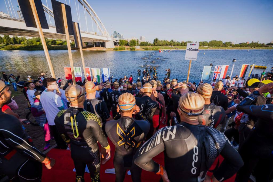 1800 атлетов из 66 стран приняли участие в Ironman 70.3 в Астане