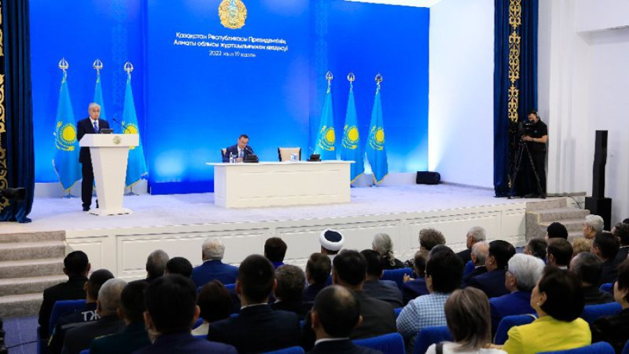 К. Токаев встретился с общественностью Жетысуской области