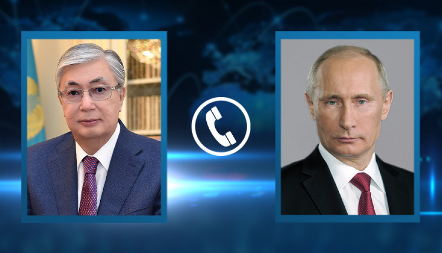 Состоялся телефонный разговор Касым-Жомарта Токаева с Владимиром Путиным