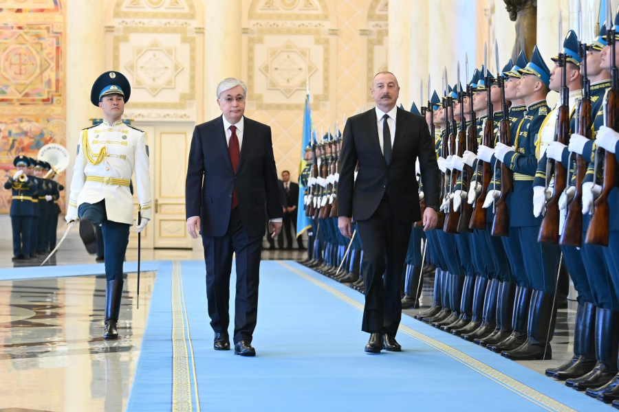 Әзербайжан президенті Қазақстанға ресми сапармен келді