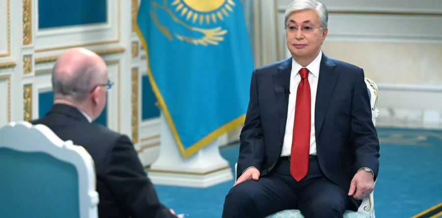 К. Токаев дал интервью телеканалу «Россия 24»