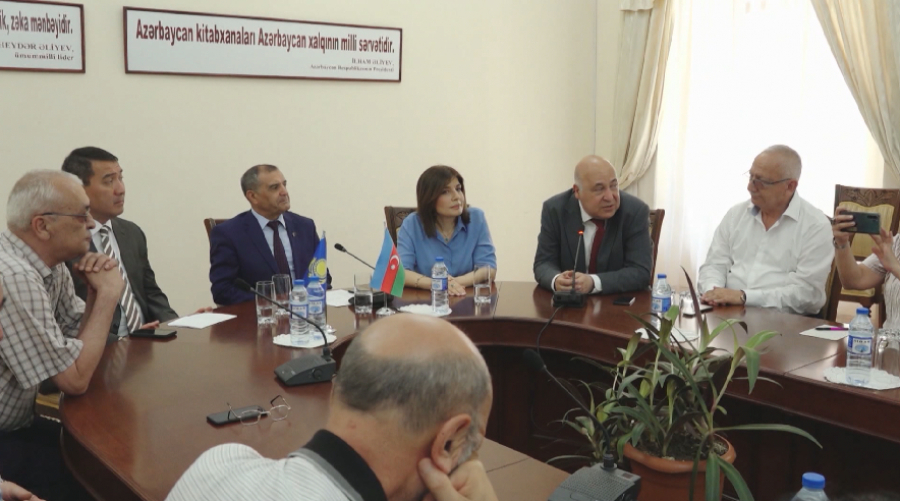 Әзербайжан Ұлттық кітапханасында қазақ әдебиетінің электрондық кітапханасы ашылды