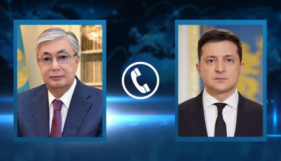 Қасым-Жомарт Тоқаев пен Владимир Зеленский телефон арқылы сөйлесті
