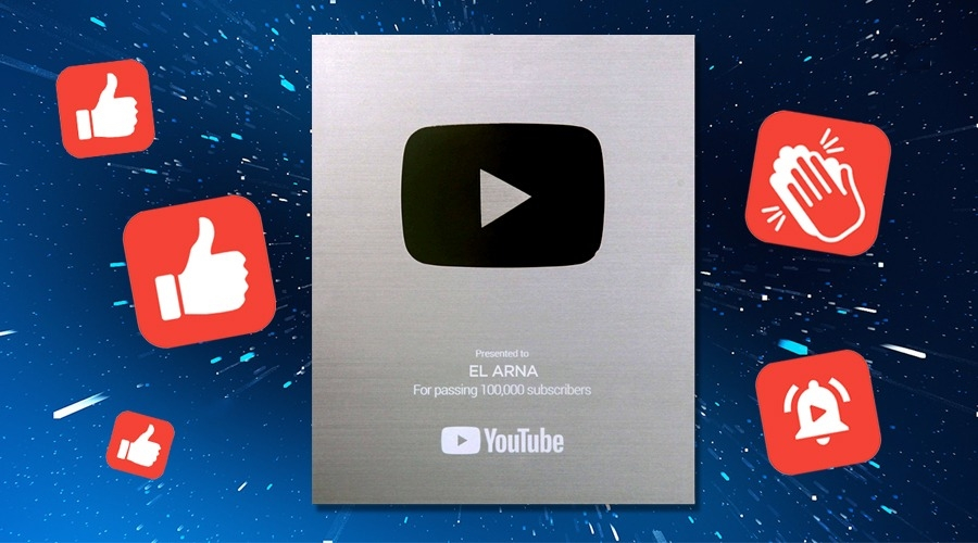 EL ARNA YouTube видеохостингінің «Күміс батырмасына» ие болды